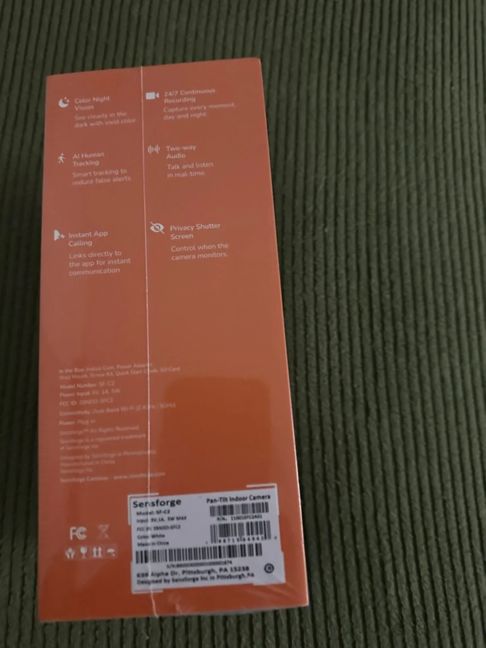 White Smart Home Security Camera